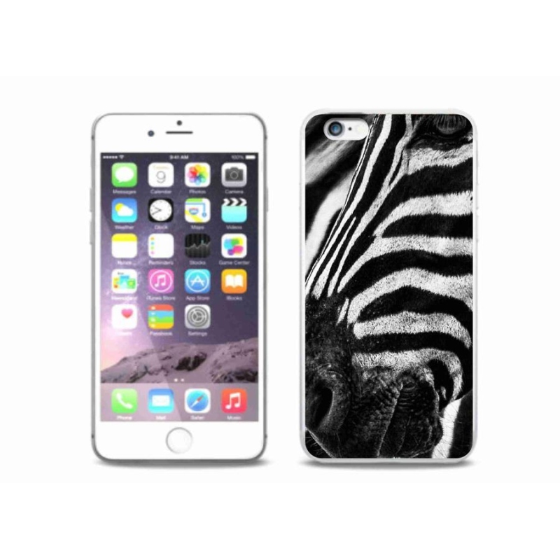 Gélový kryt mmCase na mobil iPhone 6 / 6S Plus - zebra