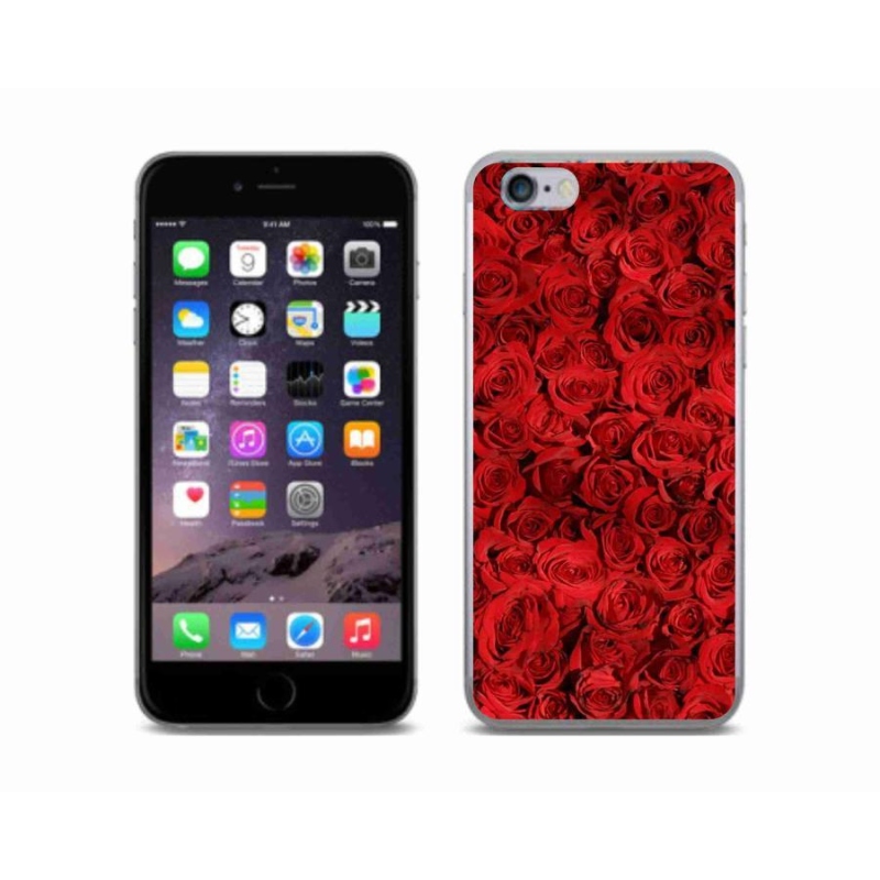 Gélový kryt mmCase na mobil iPhone 6 / 6S - ruža