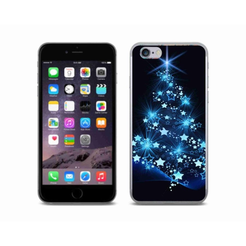 Gélový kryt mmCase na mobil iPhone 6 / 6S - vianočný stromček
