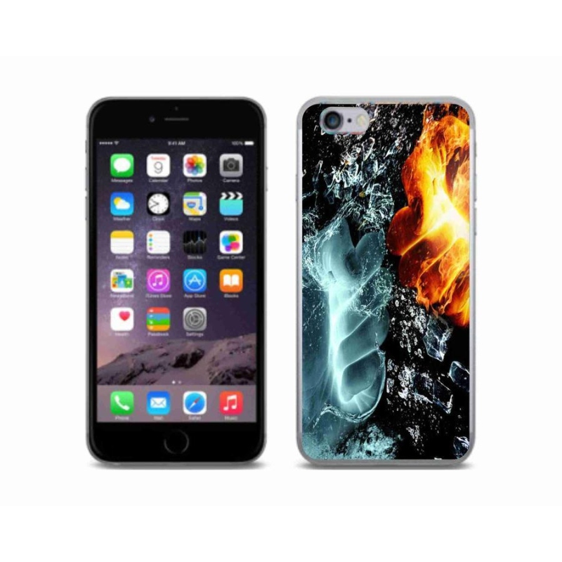 Gélový kryt mmCase na mobil iPhone 6 / 6S - voda a oheň