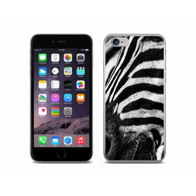 Gélový kryt mmCase na mobil iPhone 6 / 6S - zebra