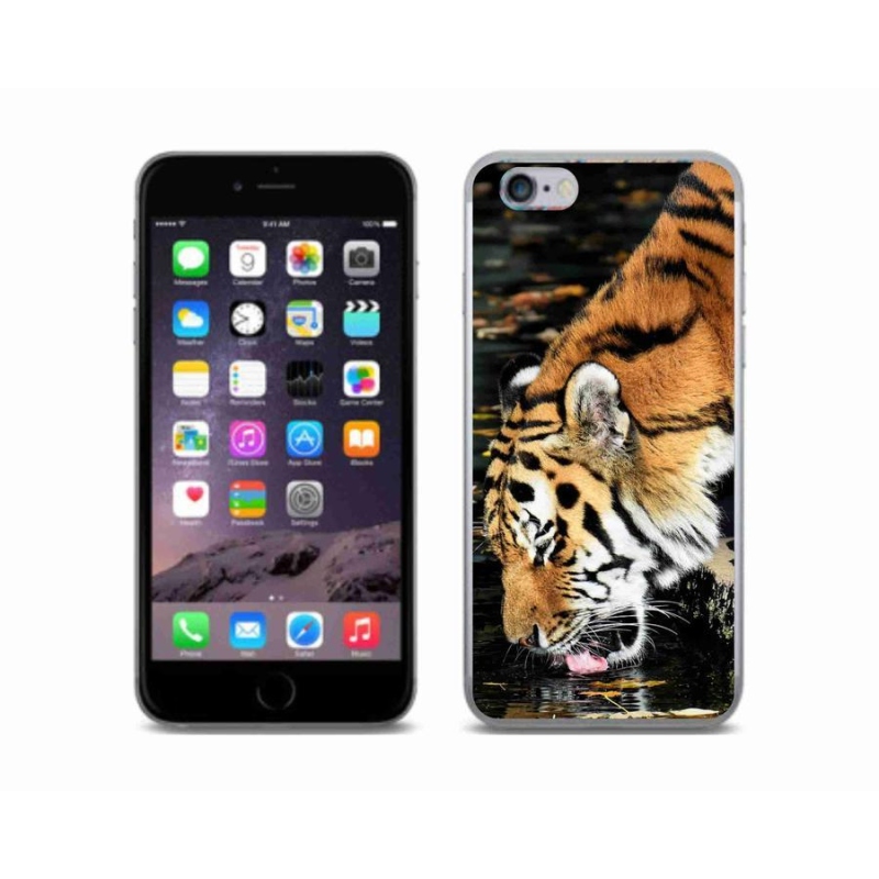Gélový kryt mmCase na mobil iPhone 6 / 6S - smädný tiger