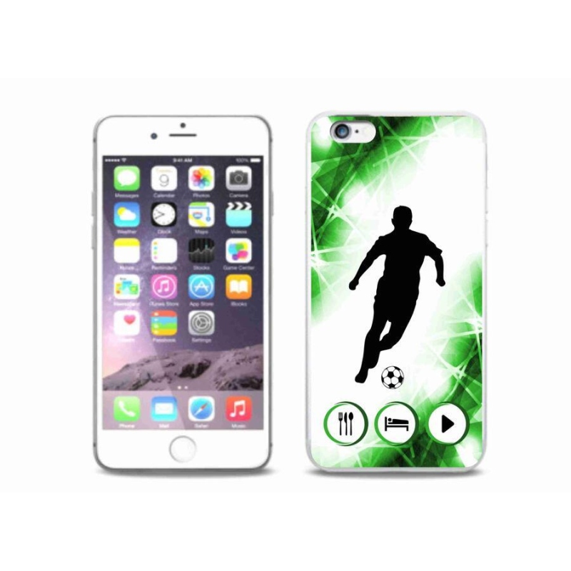 Gélový kryt mmCase na mobil iPhone 6 Plus / 6S Plus - futbalista