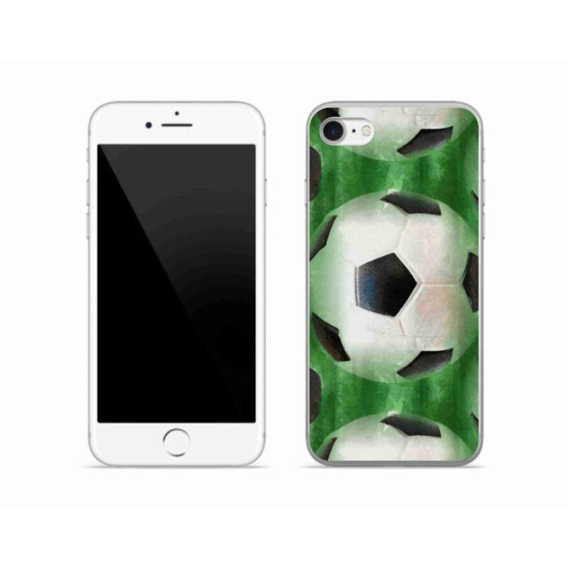 Gélový kryt mmCase na mobil iPhone 7 - futbalová lopta