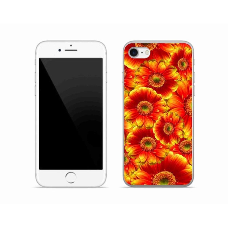 Gélový kryt mmCase na mobil iPhone 7 - gerbera 1