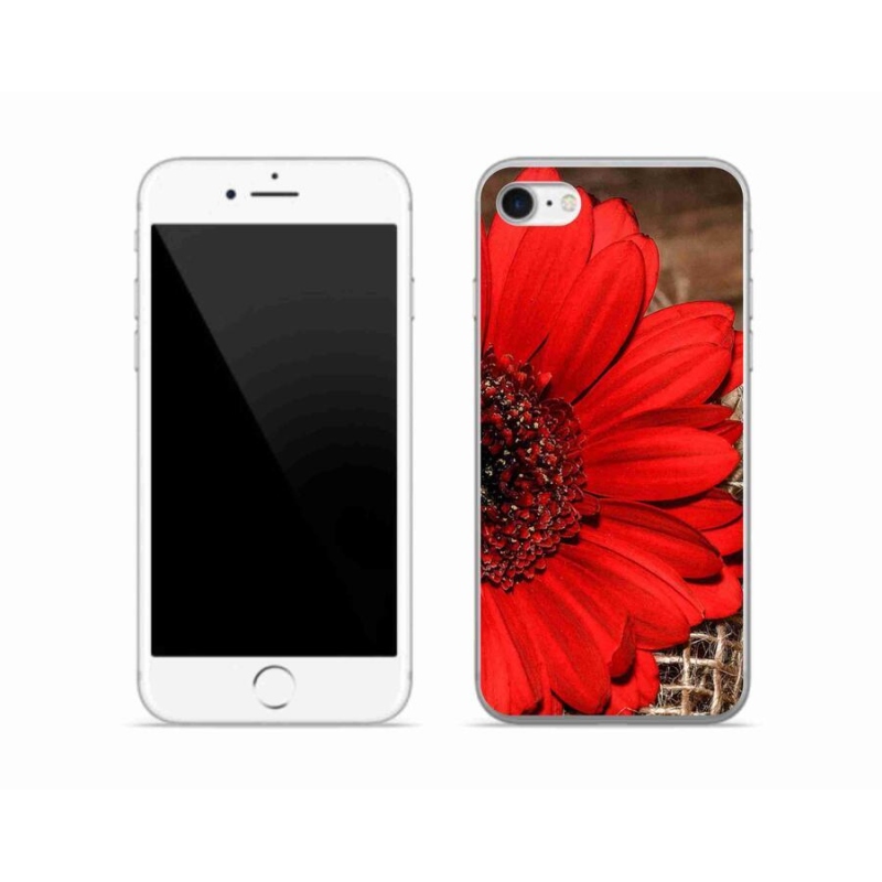 Gélový kryt mmCase na mobil iPhone 7 - gerbera