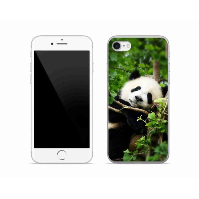 Gélový kryt mmCase na mobil iPhone 7 - panda