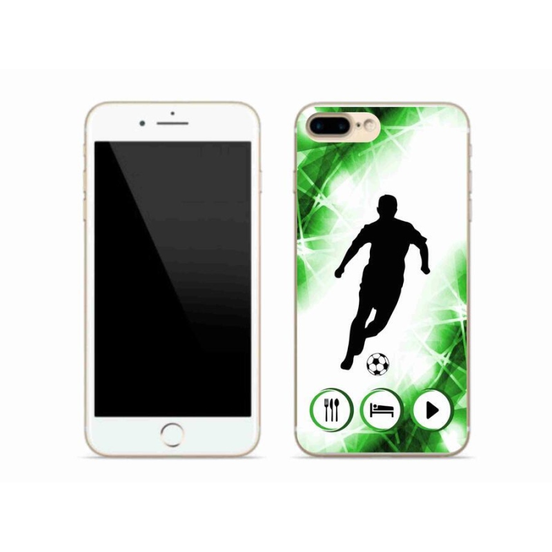 Gélový kryt mmCase na mobil iPhone 7 Plus - futbalista