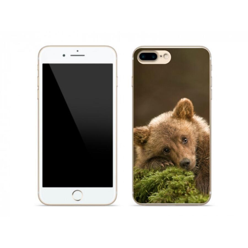 Gélový kryt mmCase na mobil iPhone 7 Plus - medveď