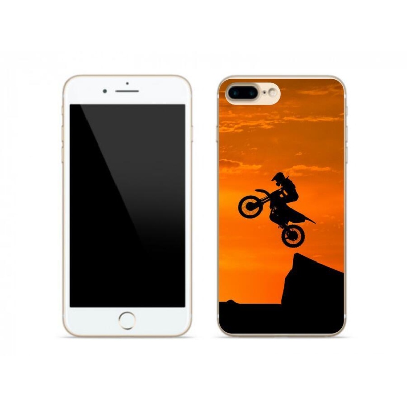 Gélový kryt mmCase na mobil iPhone 7 Plus - motocross