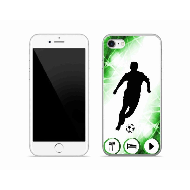 Gélový kryt mmCase na mobil iPhone 8 - futbalista