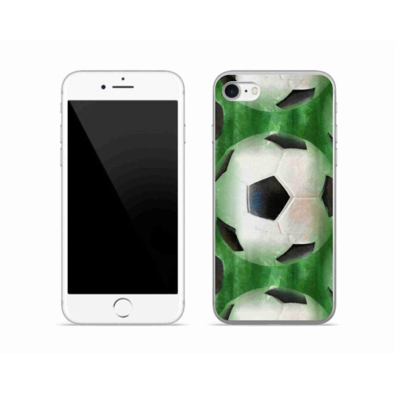 Gélový kryt mmCase na mobil iPhone 8 - futbalová lopta