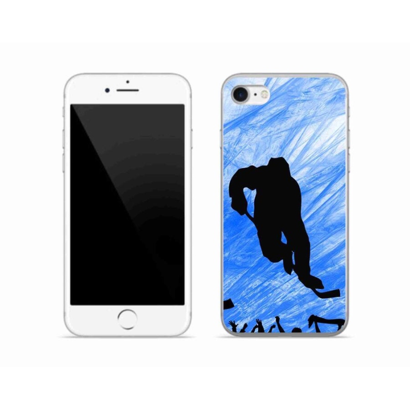 Gélový kryt mmCase na mobil iPhone 8 - hokejový hráč