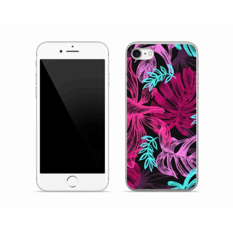 Gélový kryt mmCase na mobil iPhone 8 - kvety 1
