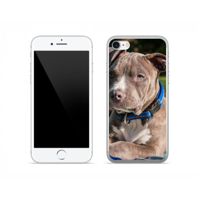 Gélový kryt mmCase na mobil iPhone 8 - pitbull