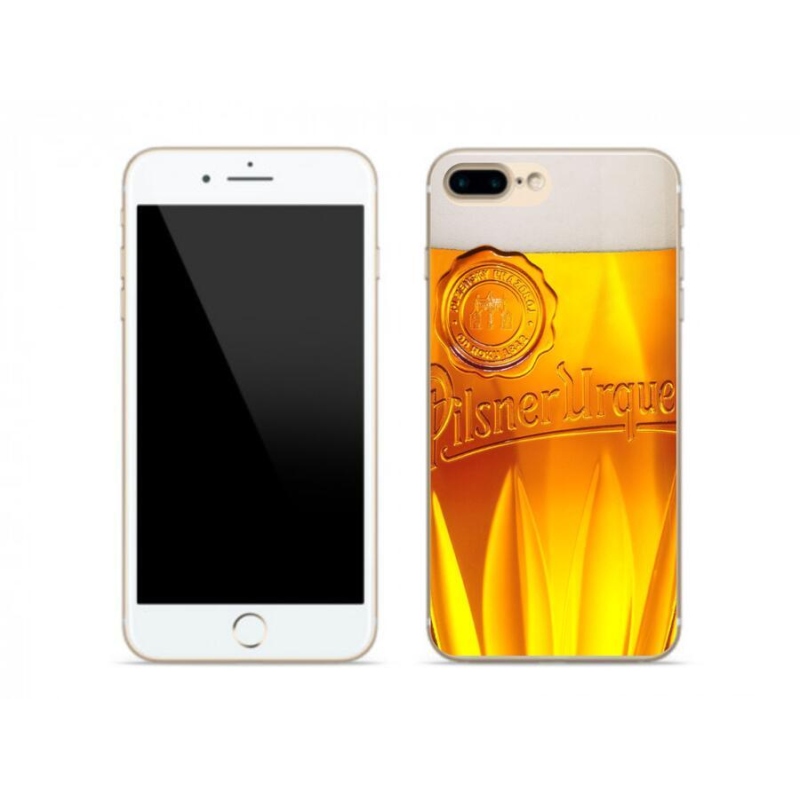 Gélový kryt mmCase na mobil iPhone 8 Plus - pivo