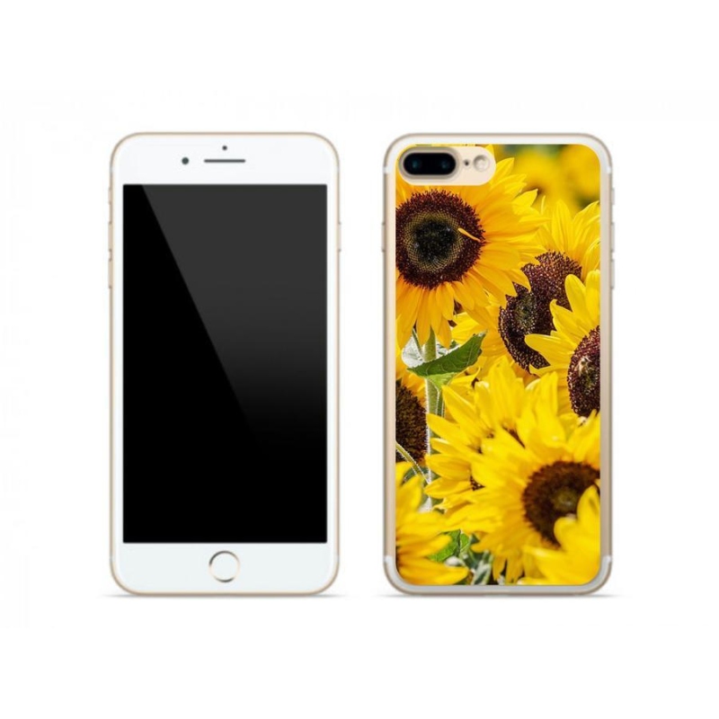 Gélový kryt mmCase na mobil iPhone 8 Plus - slnečnica