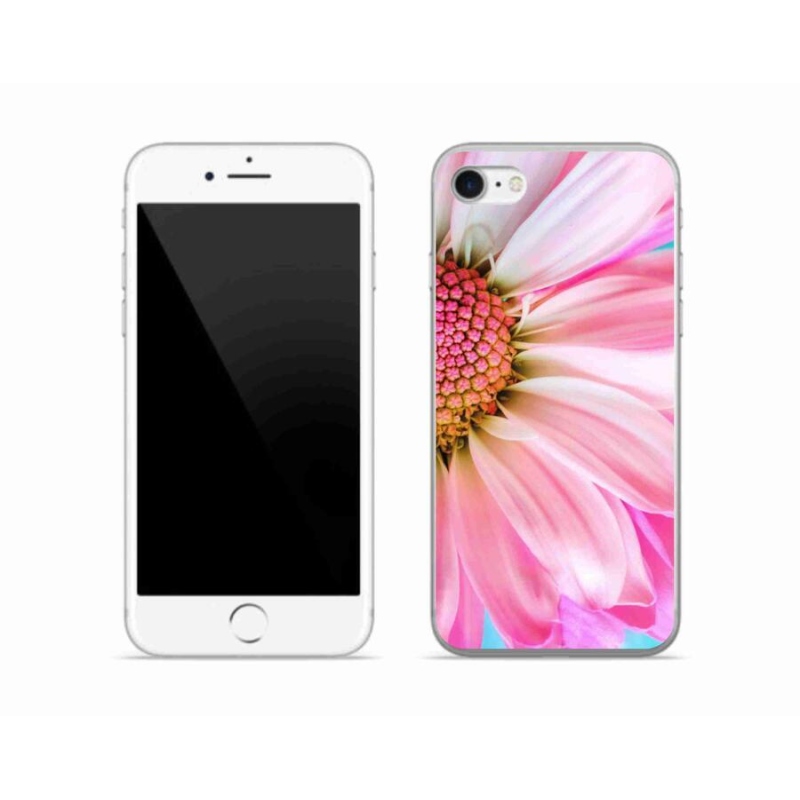 Gélový kryt mmCase na mobil iPhone 8 - ružová kvetina