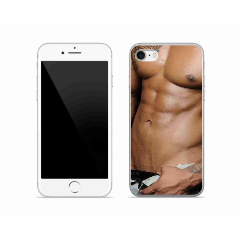 Gélový kryt mmCase na mobil iPhone 8 - sexy muž