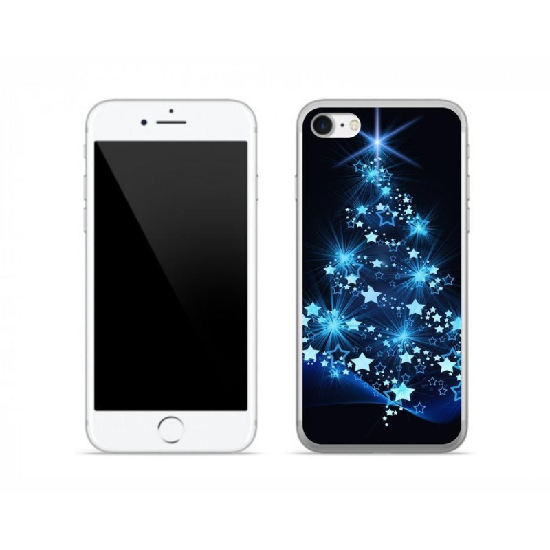 Gélový kryt mmCase na mobil iPhone 8 - vianočný stromček