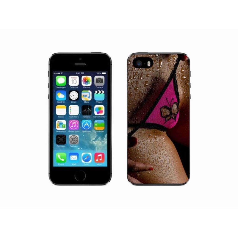 Gélový kryt mmCase na mobil iPhone SE (2016) - sexy žena