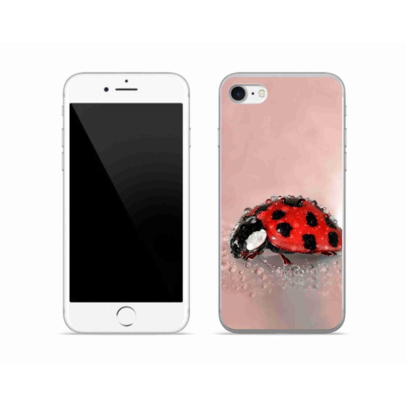 Gélový kryt mmCase na mobil iPhone SE (2020) - lienka