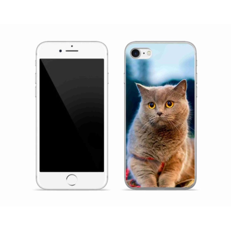 Gélový kryt mmCase na mobil iPhone SE (2020) - britská modrá 2