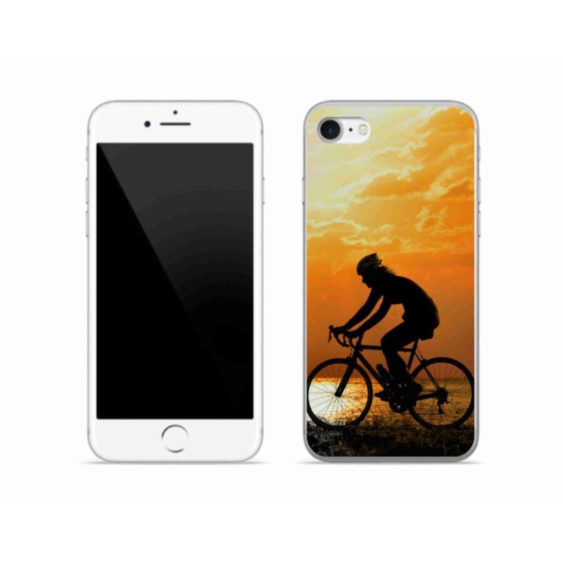 Gélový kryt mmCase na mobil iPhone SE (2020) - cyklovýlety