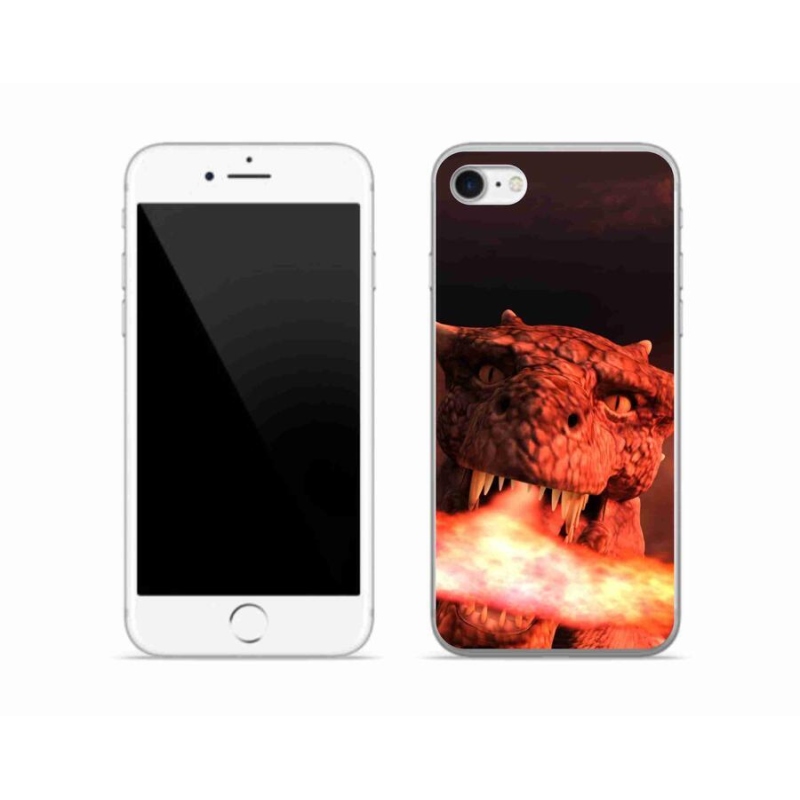 Gélový kryt mmCase na mobil iPhone SE (2020) - drak