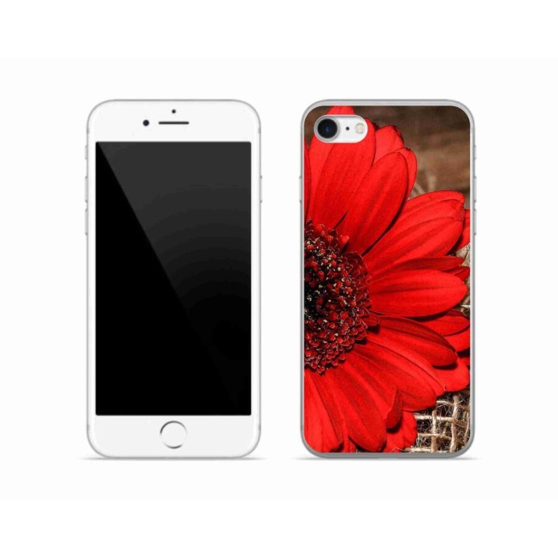 Gélový kryt mmCase na mobil iPhone SE (2020) - gerbera
