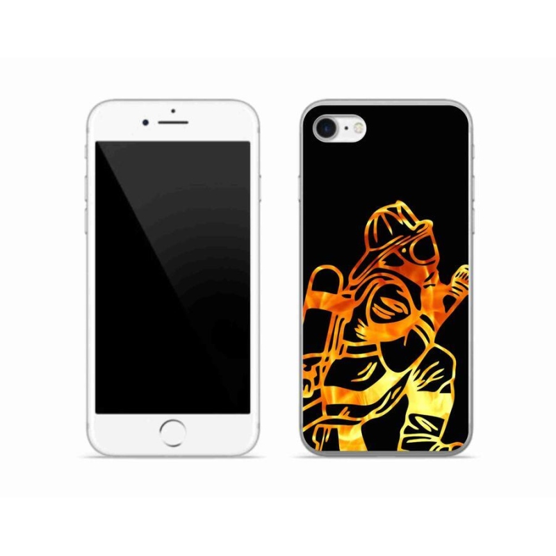 Gélový kryt mmCase na mobil iPhone SE (2020) - hasič 1