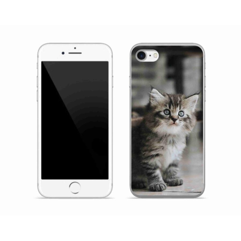 Gélový kryt mmCase na mobil iPhone SE (2020) - mačiatko