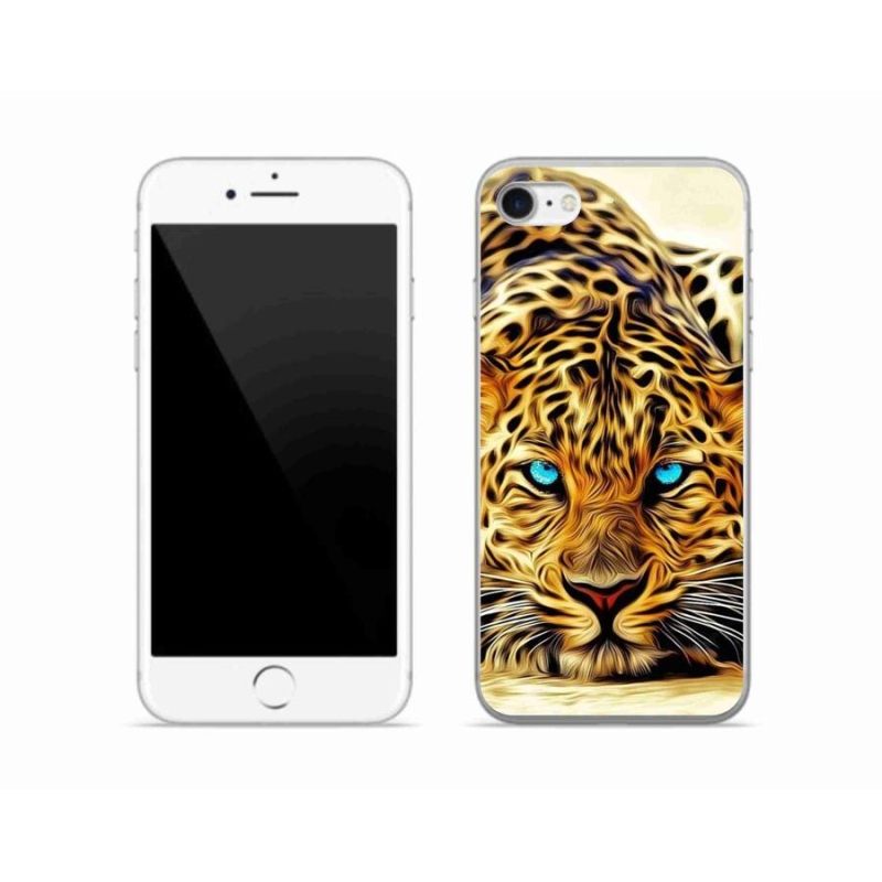 Gélový kryt mmCase na mobil iPhone SE (2020) - kreslený tiger