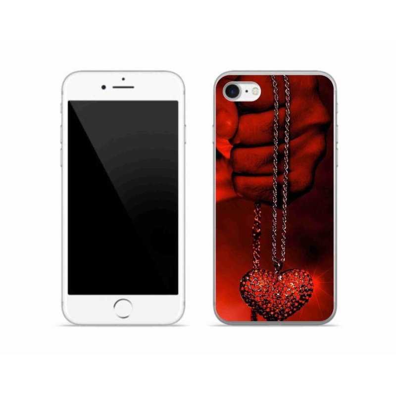 Gélový kryt mmCase na mobil iPhone SE (2020) - náhrdelník