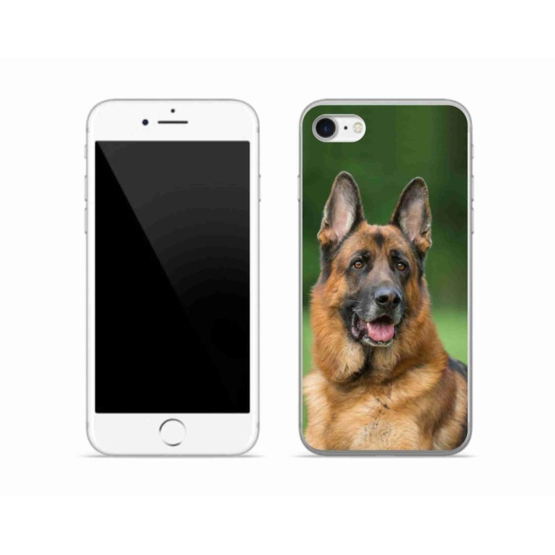 Gélový kryt mmCase na mobil iPhone SE (2020) - nemecký ovčiak