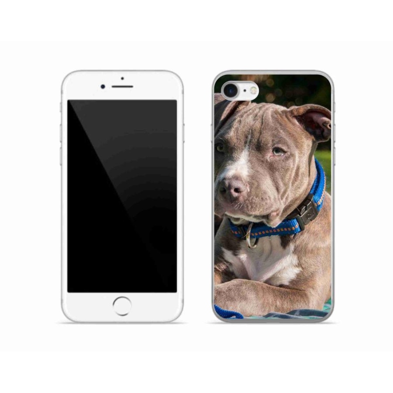 Gélový kryt mmCase na mobil iPhone SE (2020) - pitbull