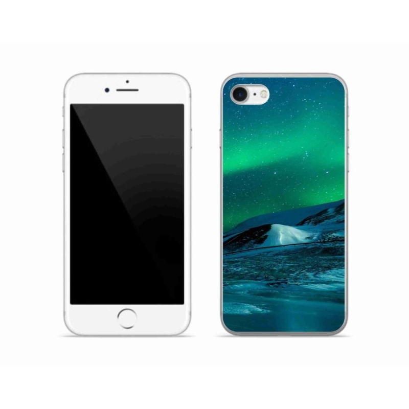 Gélový kryt mmCase na mobil iPhone SE (2020) - polárna žiara