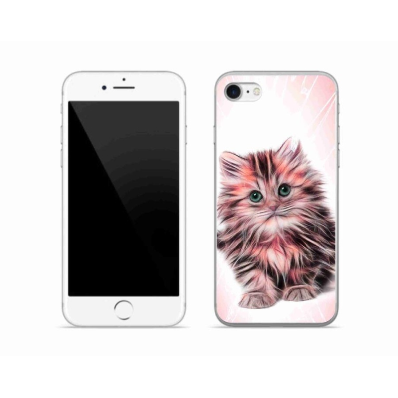 Gélový kryt mmCase na mobil iPhone SE (2020) - roztomilé mačiatko