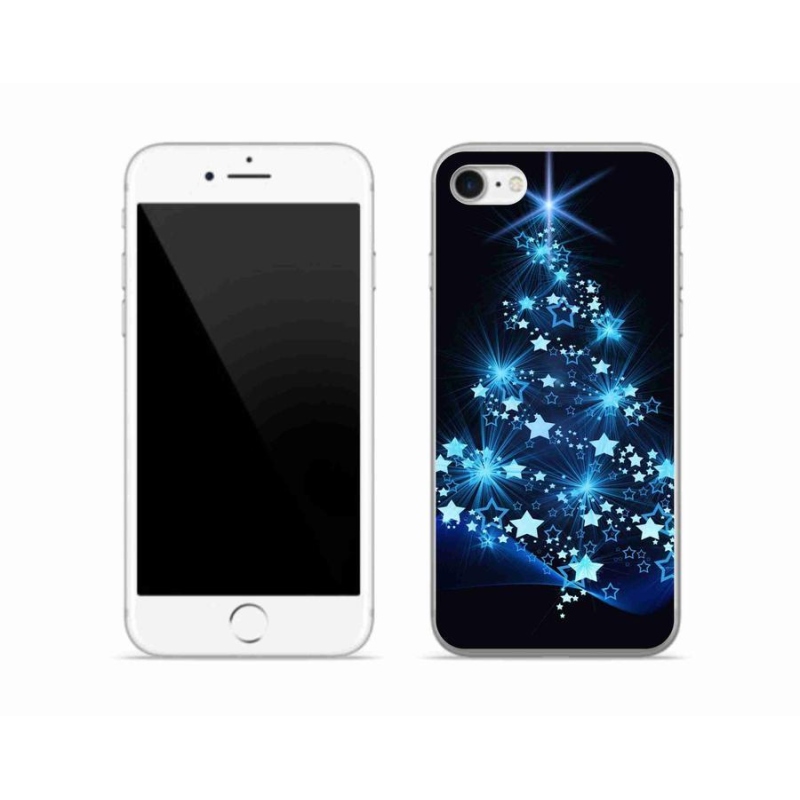 Gélový kryt mmCase na mobil iPhone SE (2020) - vianočný stromček