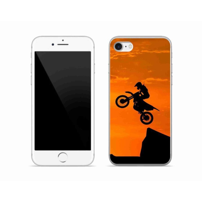 Gélový kryt mmCase na mobil iPhone SE (2022) - motocross