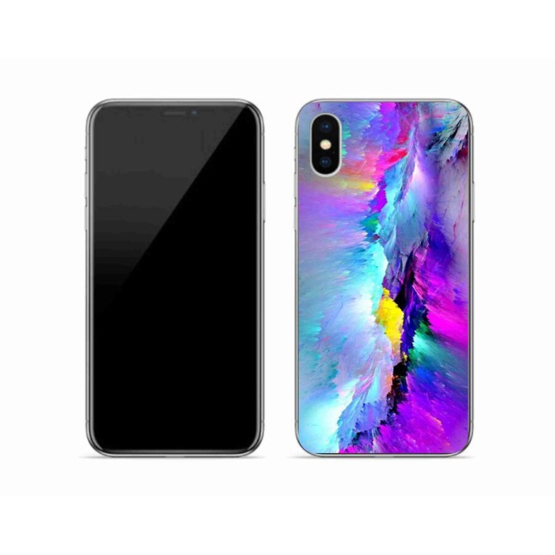 Gélový kryt mmCase na mobil iPhone X - abstrakt