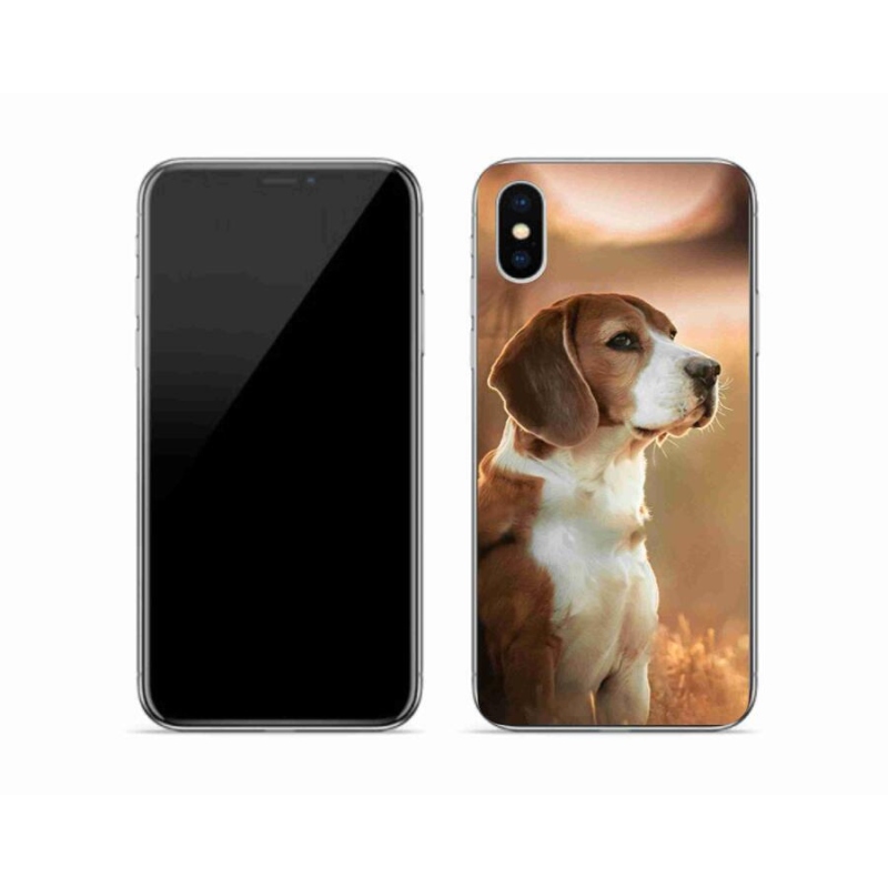 Gélový kryt mmCase na mobil iPhone X - bígl