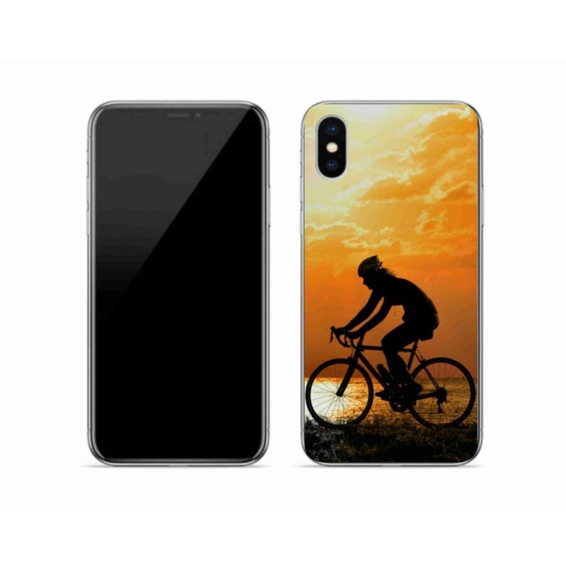 Gélový kryt mmCase na mobil iPhone X - cyklovýlety