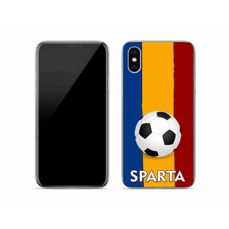 Gélový kryt mmCase na mobil iPhone X - futbal 1