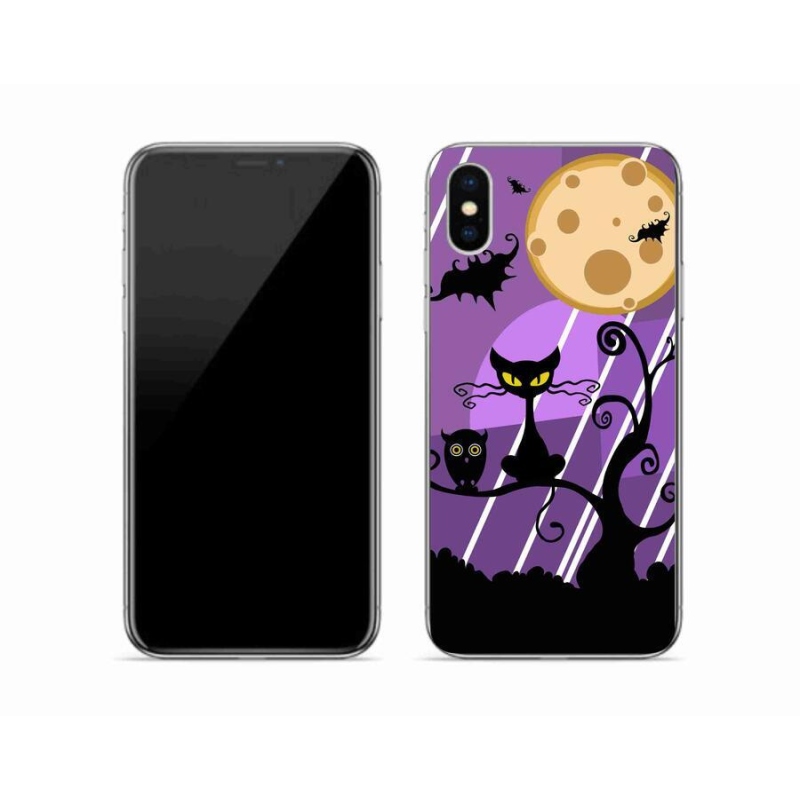 Gélový kryt mmCase na mobil iPhone X - halloween