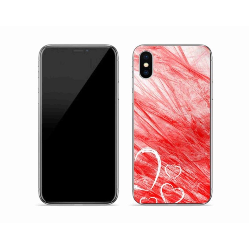 Gélový kryt mmCase na mobil iPhone X - heart