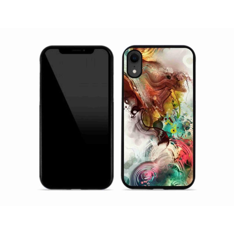 Gélový kryt mmCase na mobil iPhone XR - abstrakt 1