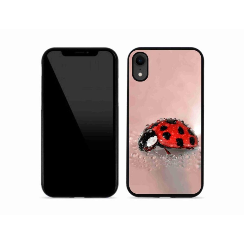 Gélový kryt mmCase na mobil iPhone XR - lienka