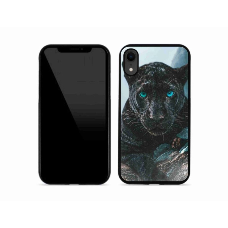 Gélový kryt mmCase na mobil iPhone XR - čierny panter