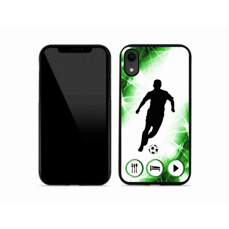 Gélový kryt mmCase na mobil iPhone XR - futbalista